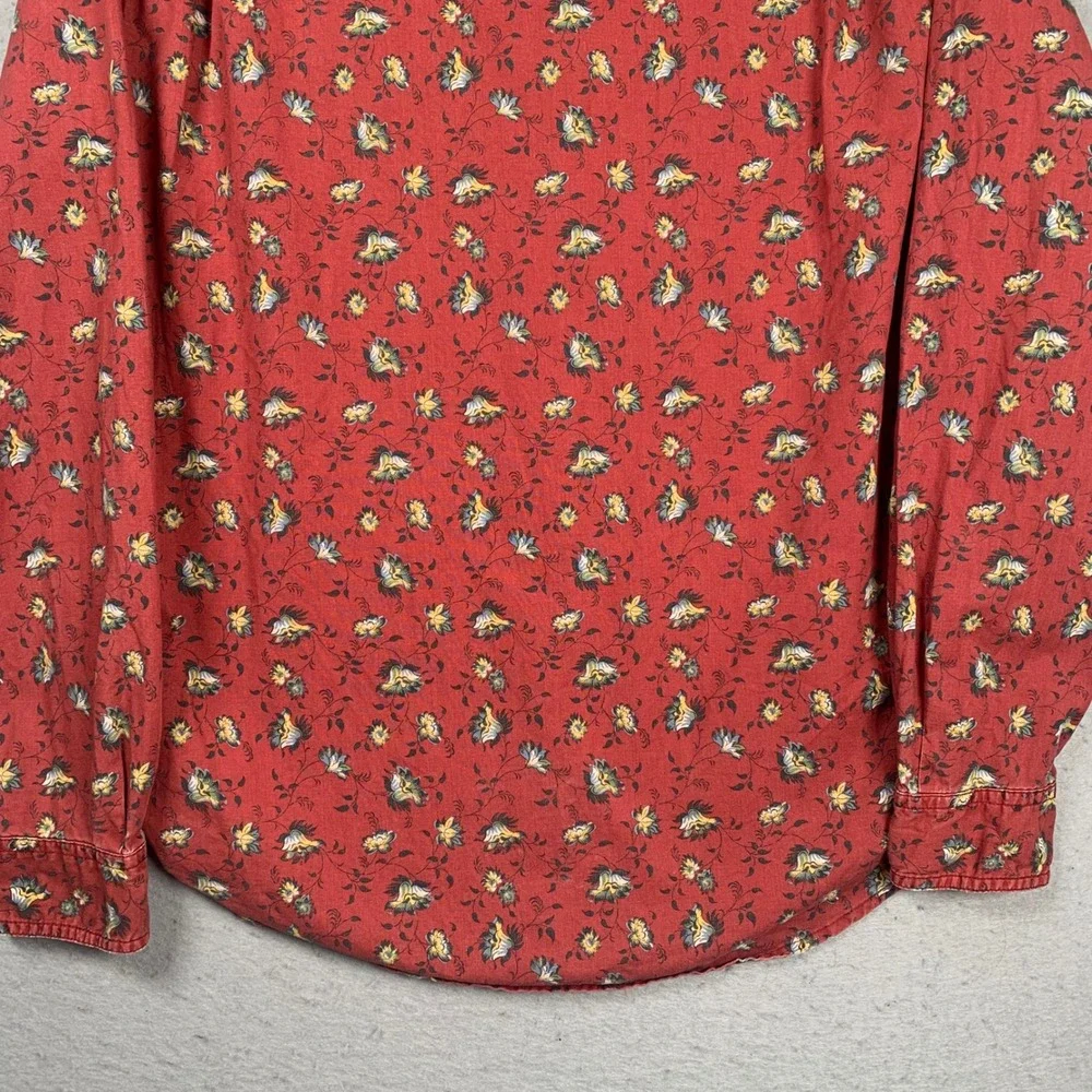 Denim & Supply Ralph Lauren Red Floral Button-Down Shirt